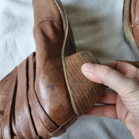Bakers Bandit leather ankle boot western tan women's US 7 - Picture 7 of 9